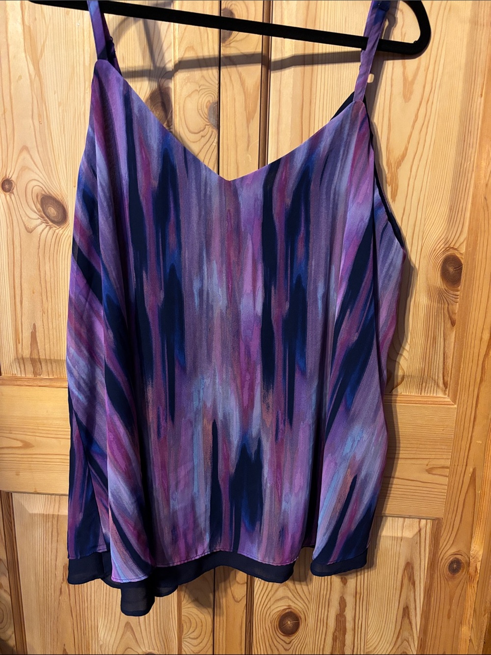 Torrid Purple Multi-Stripe V-Neck Cami